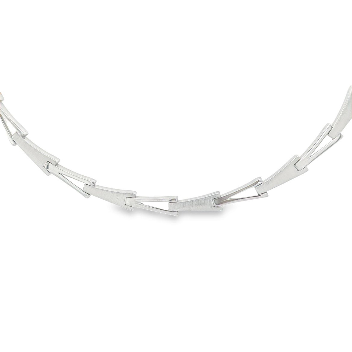 Zilveren collier Mat/ Glans