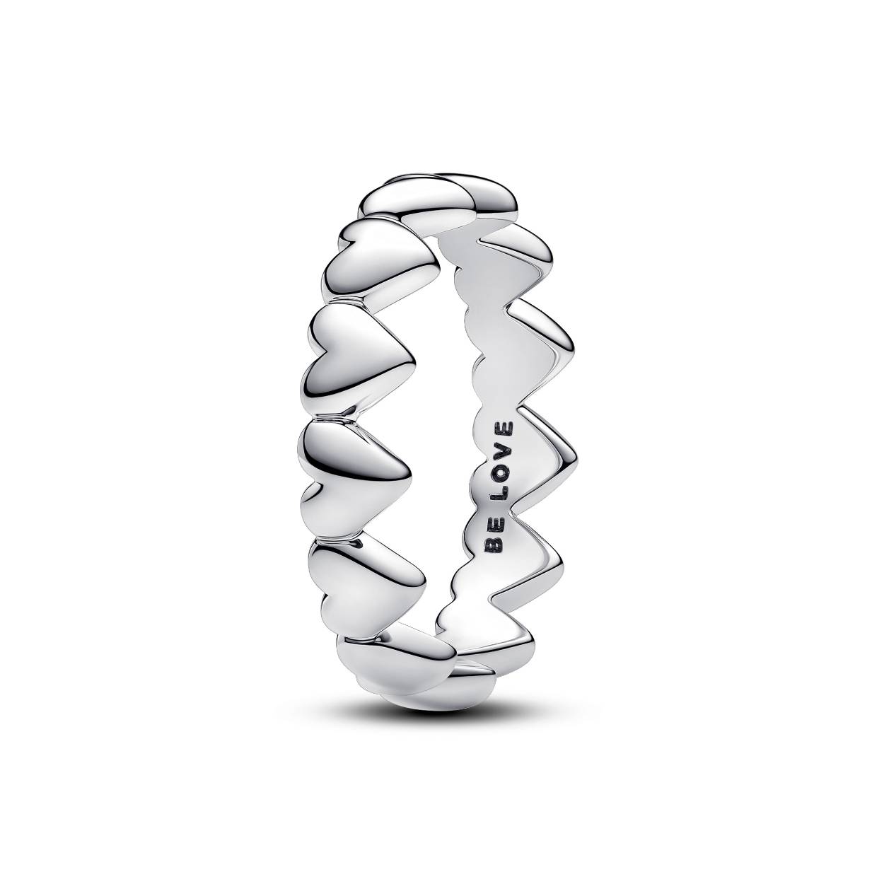 Pandora - ring hartjes - zilver - mt56