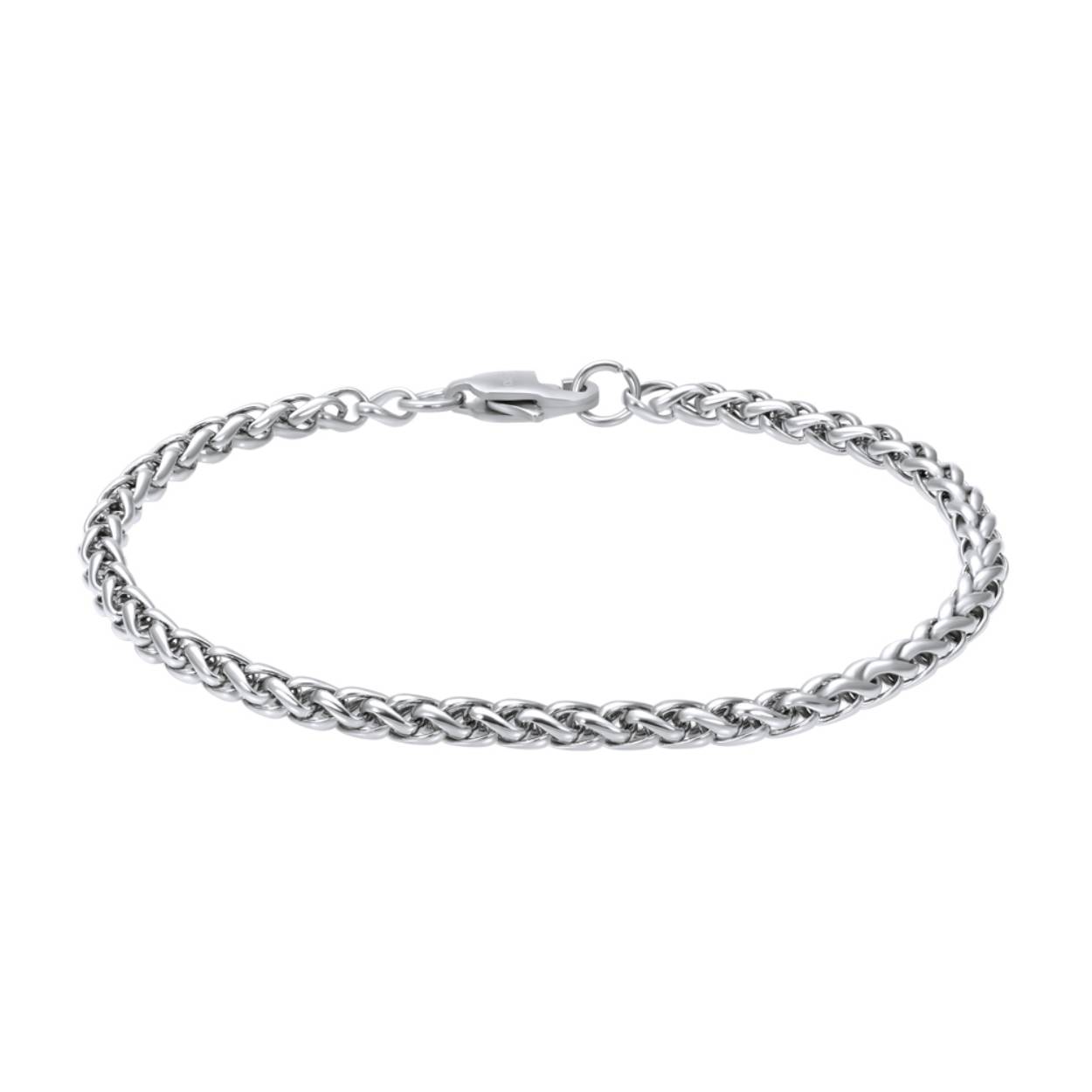 De iXXXi Men armband Round Chain is gemaakt van stainless steel. Het design van de armband bestaat uit een ronde schakel die gevlochten aan elkaar bevestigd zijn.