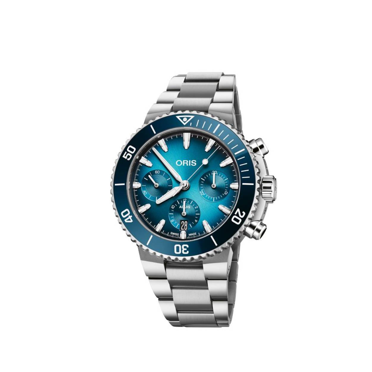 Aquis chronograph blue 