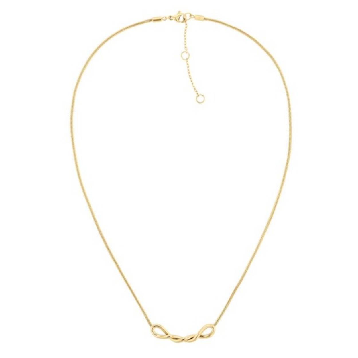 Snake collier rond stainless steel 50 cm goldplated