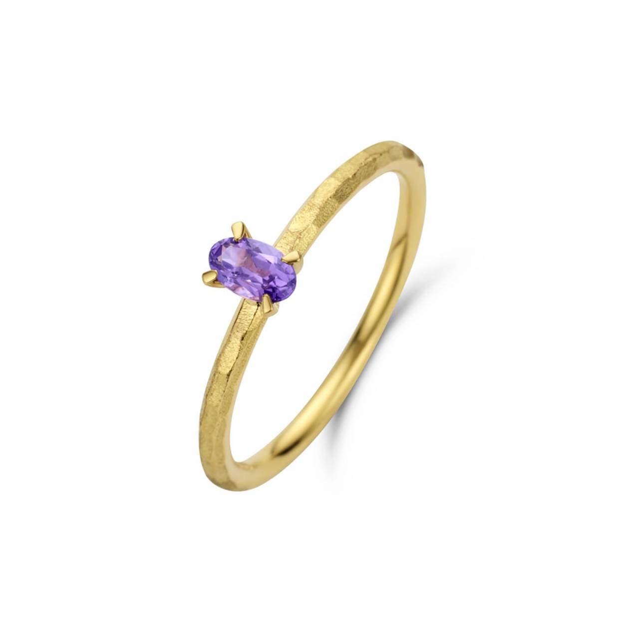 Ring geel goud 18kt met topaas