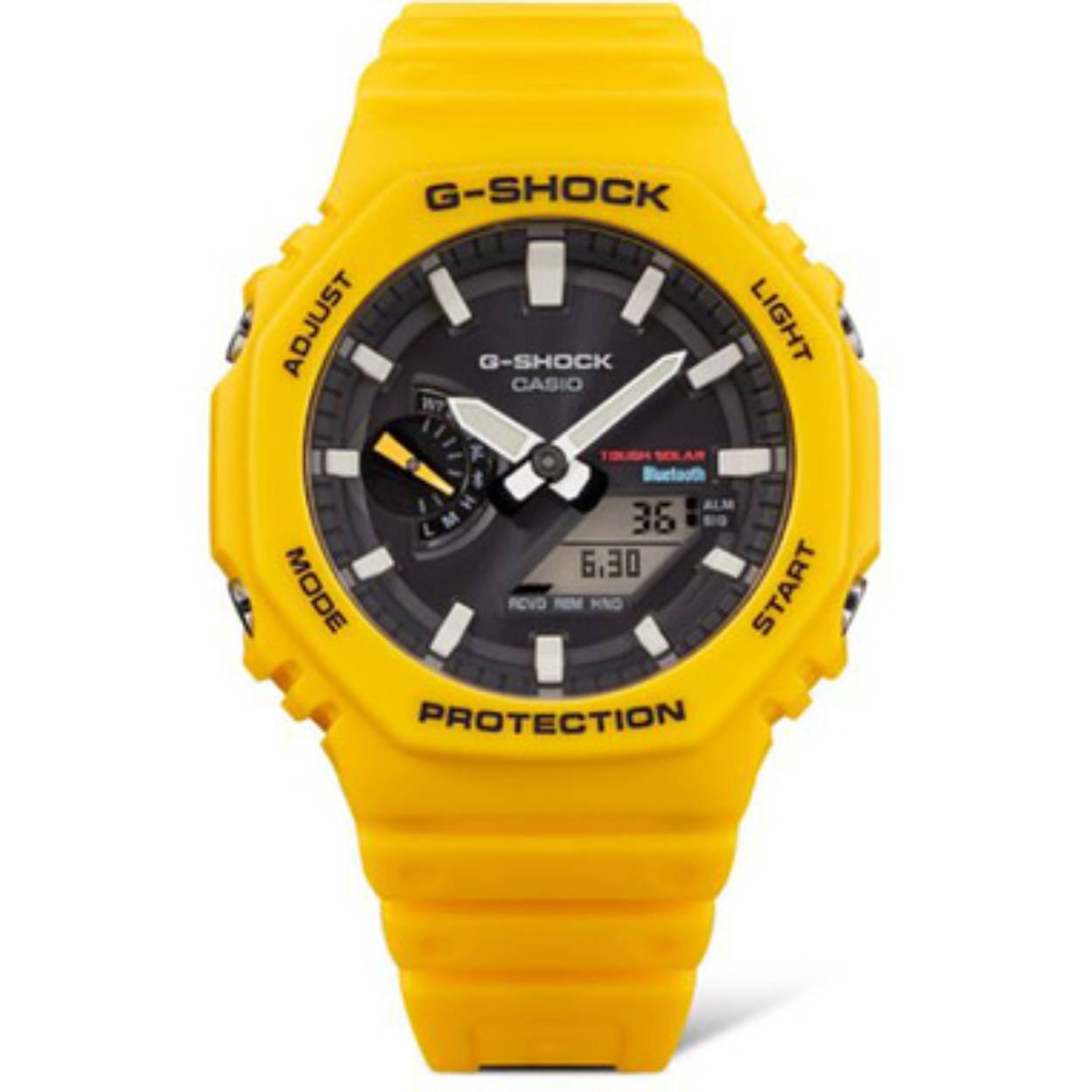 MET BLUETOOTH, 5 ALARMEN EN SOLAR (NOOIT EEN NIEUWE BATTERIJ NODIG)
✅ Casio G-Shock GA-B2100C-9AER Horloge met Bluetooth en solar 45 mm. Nooit een nieuwe batterij nodig. Het horloge heeft de volgende mogelijkheden:

Bluetooth Smart
Smartphone tijd
Superilluminator
Tril- en schokbestendig
Solar, lichtenergie nooit een nieuwe batterij nodig
29 Verschillende tijdzones
Stopwatch 1/100 seconden tot maximaal 24 uur
Timer teruglopend in stappen van 1/1 seconden tot maximaal 24 uur
5 Alarmen per dag mogelijk
De knopgeluiden kunnen naar keuze aan of uit gezet worden
Automatische kalender
12 of 24 uurs weergave
Behuizing van dat sterke carbon-harsmix
Tot 200 meter waterdicht
Afmetingen: 48,6 mm x 45,5 mm x 11,9 mm
Gewicht: ca. 52 gram