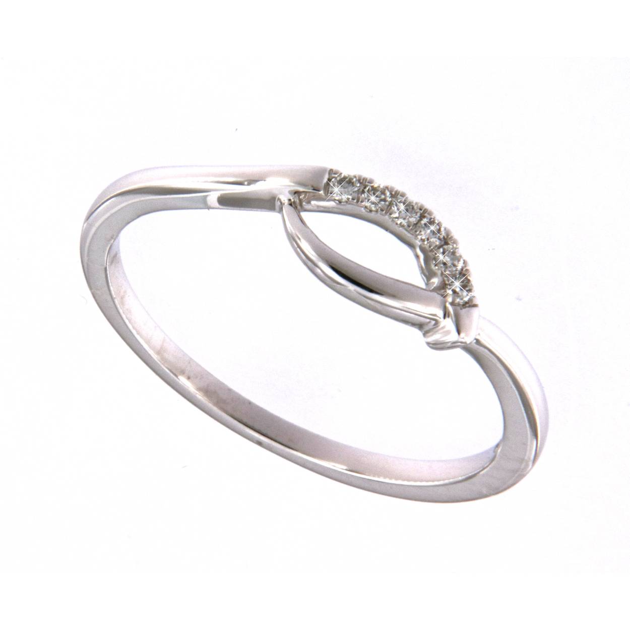 ring in wit goud met briljant 0.04ct