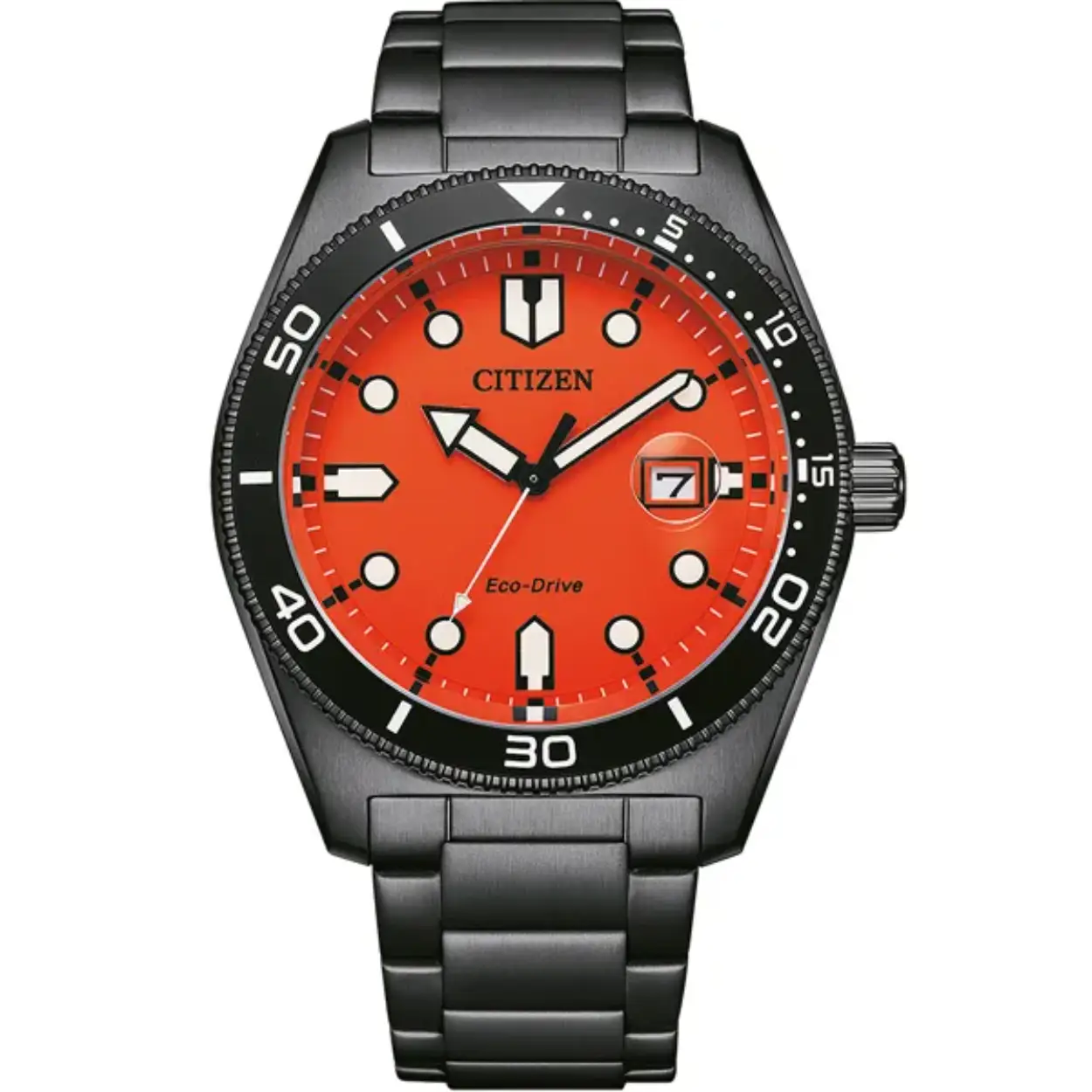 Dit Citizen horloge heeft een kast gemaakt van Roestvrijstaal met een diameter van 43 mm en is voorzien van een metalen band. In de kast bevindt zich een Citizen kwaliteitsuurwerk en is afgewerkt met Mineraalglas.

Het horloge is 10ATM. Dit betekent dat het horloge geschikt is om mee te zwemmen. Verder wordt het horloge geleverd met 2 jaar garantie.