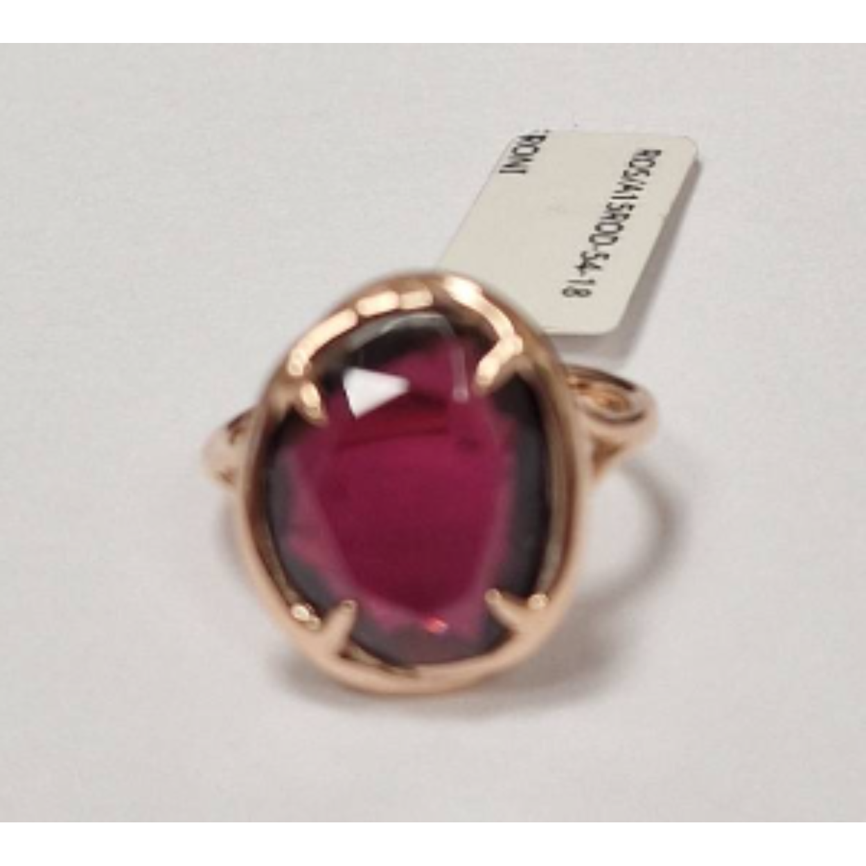 18k roodgouden Peroni & Parisi ring met rhodoliet granaat