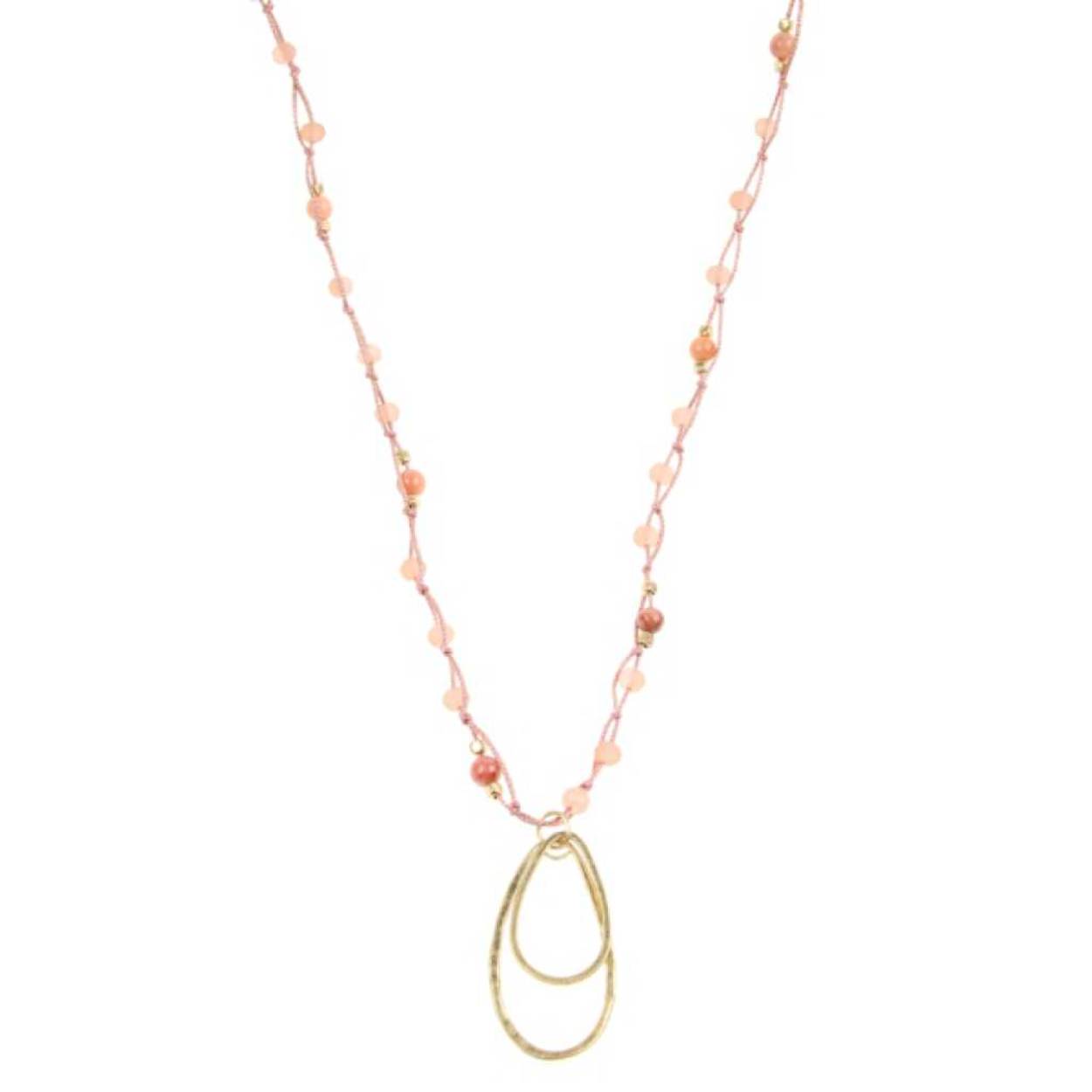 Lang collier goud nude 90cm 8104081
