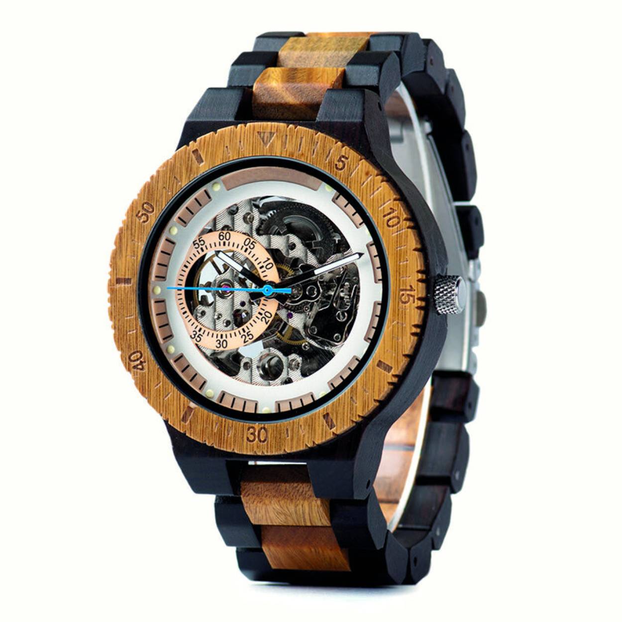 De Green Time Horloge is een stijlvol automaat horloge. Als polshorloge voegt het een vleugje elegantie toe aan elke outfit. Het is ontworpen voor dagelijks gebruik en past perfect om uw pols. Dit horloge is ideaal voor zowel formele als informele gelegenheden, waardoor u altijd op tijd en modieus bent.