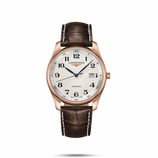 De Longines Master Collection L27938783 is een prachtig horloge van 18krt rose goud met een zilver barleycorn wijzerplaat, blauwe wijzers en een bruine lederen band. Dit horloge heeft een automatisch uurwerk en datumaanduiding. Het is perfect voor zowel formele als informele gelegenheden. Draag het met een zakelijk pak of casual outfit voor een stijlvolle en tijdloze look. Met de Longines Master Collection L27938783 maak je altijd een goede indruk!