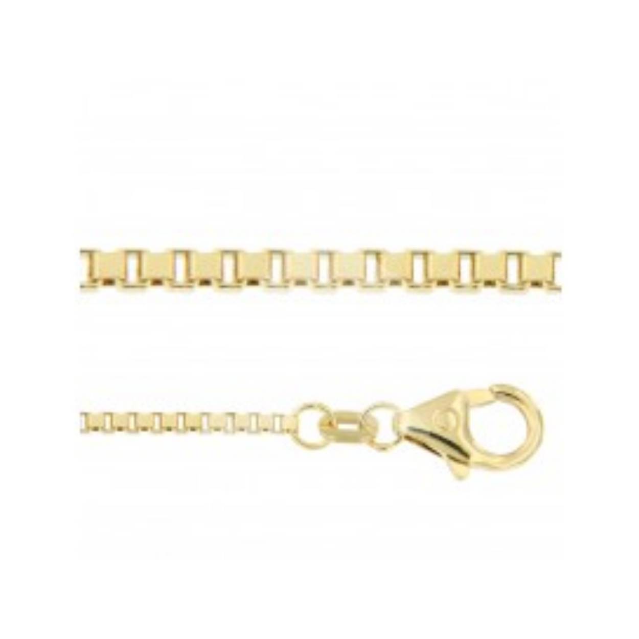 GOUDEN COLLIER VENETIAANS 42 CM 14KARAAT