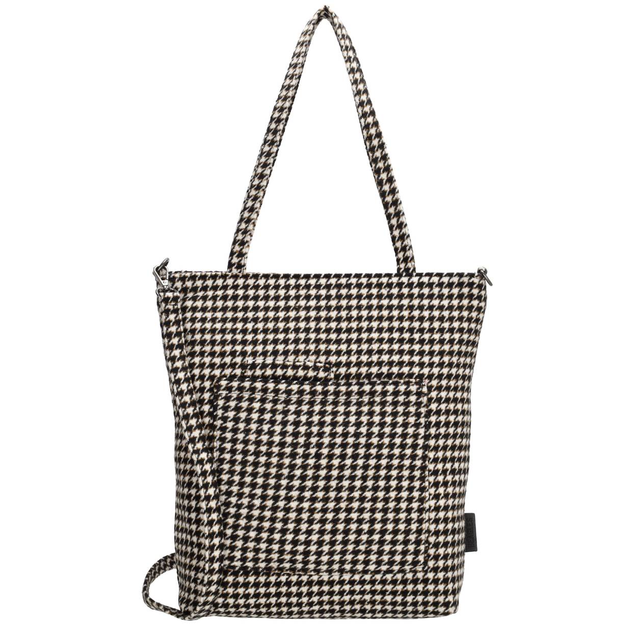 Wij zijn helemaal verliefd op deze shopper van Beagles! Deze toffe shopper komt uit de Navarra serie. Door de pied-de-poule print is de tas een gezellige toevoeging aan jouw outfit. De tas bestaat uit een hoofdvak met ritssluiting. Aan de binnenkant bevinden zich handige vakjes om jouw spullen geordend mee te nemen. De tas heeft een voorvak en een telefoonvak. Met de verstelbare en afneembare schouderband bepaal jij hoe je de shopper draagt. Ben jij al verliefd geworden op deze mooie shopper?

De eigenschappen van deze shopper zijn: 

Hoofdvak met ritssluiting
Voorvak met ritssluiting
Dubbel, lang handvat 
Binnenvakken en telefoonvak
Verstelbare en afneembare schouderband
