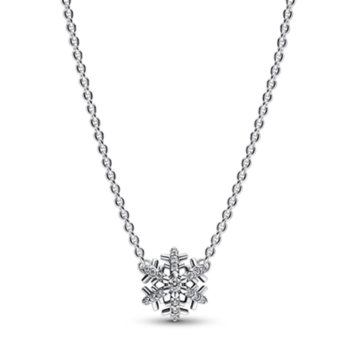 Pandora Charm collier snowflake zilver zirconia