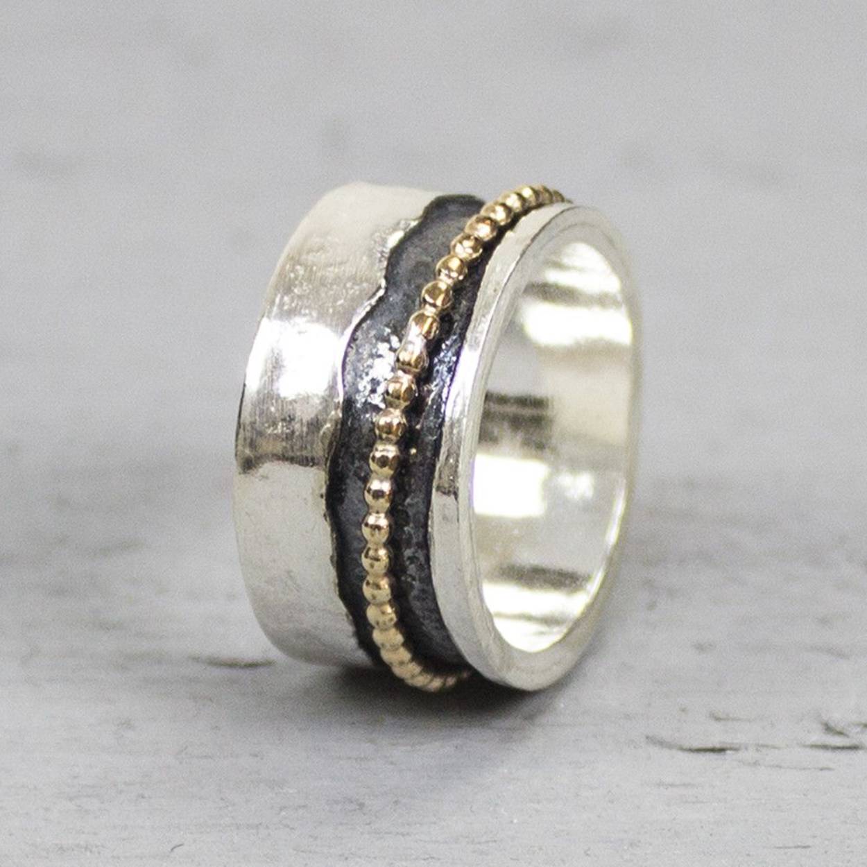 jeh jewels goldfilled ring met bolletjes ring
