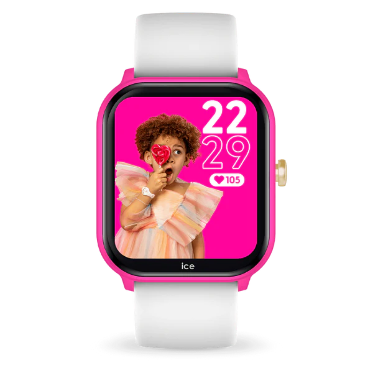 Dit is een horloge van het merk Ice-Watch. De bandkleur van dit horloge is wit.