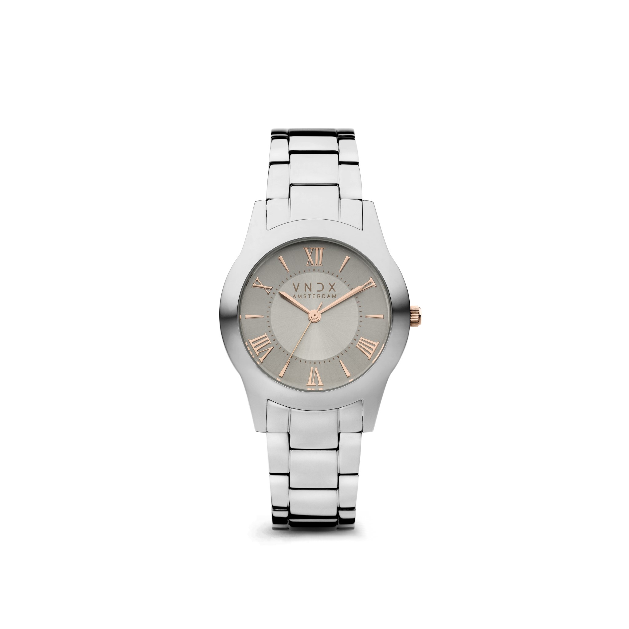 Het leven is een feest. Dag of nacht maakt het niet uit hoe laat het is, zolang je er maar bent. Met dit stijlvolle, stoere en klassieke VNDX-horloge ben je klaar om de hele nacht door te gaan. Het leven is een feest. Never too late!