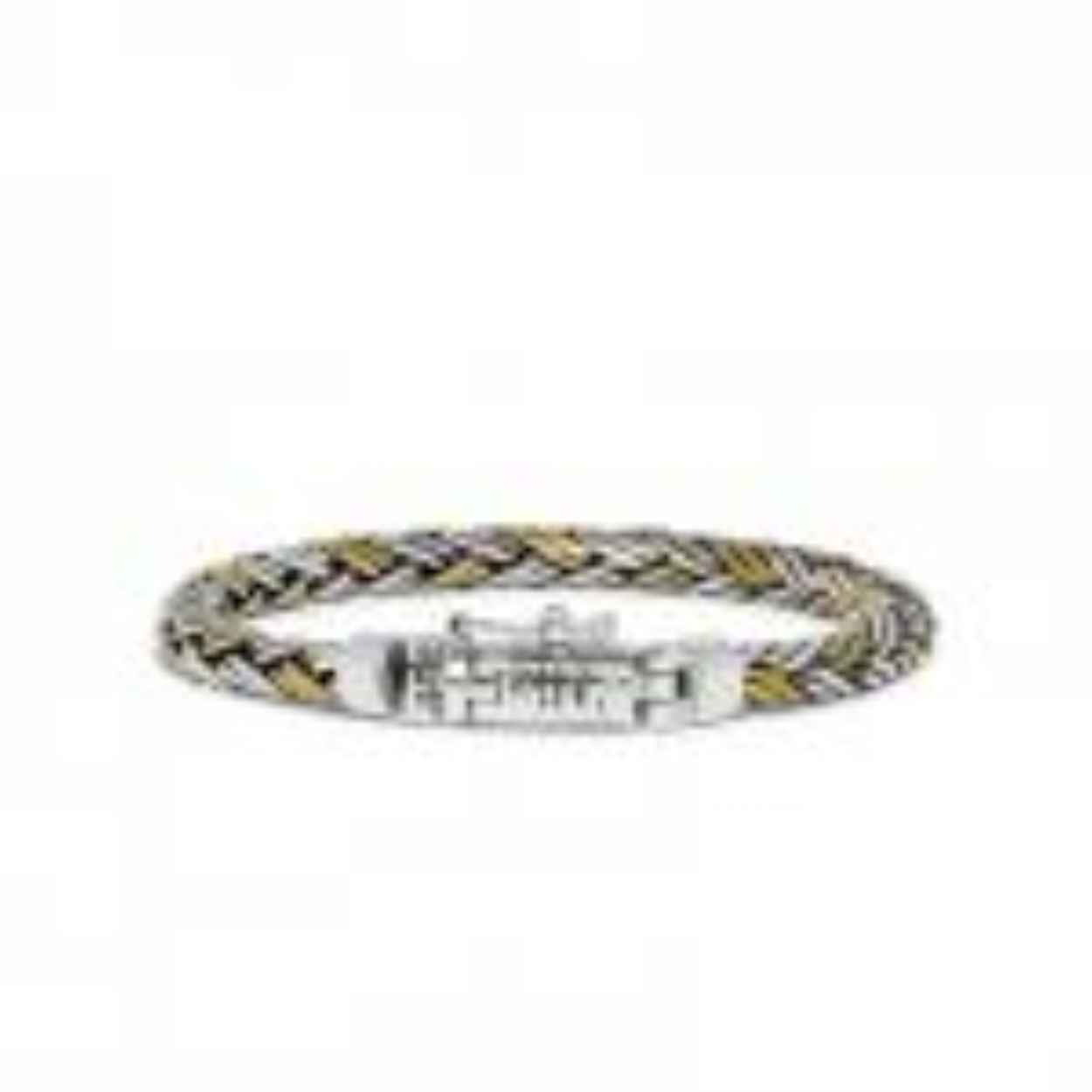 massief zilveren armband. bicolor. 20cm