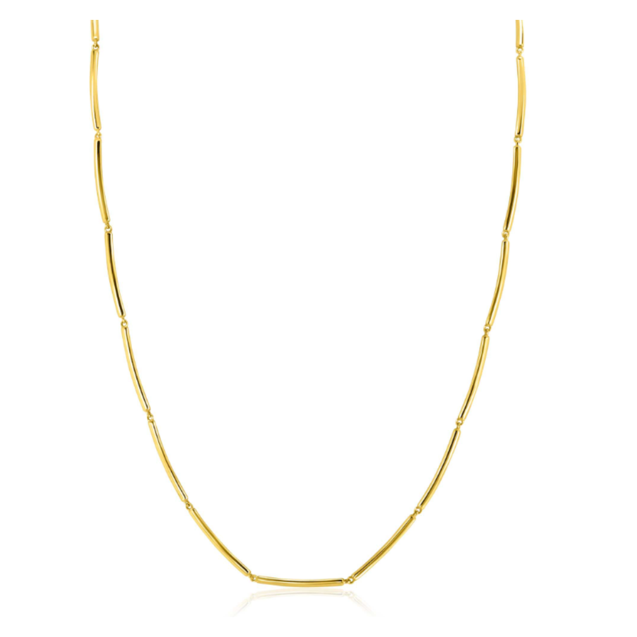 14Krt GD Massief staafje Collier