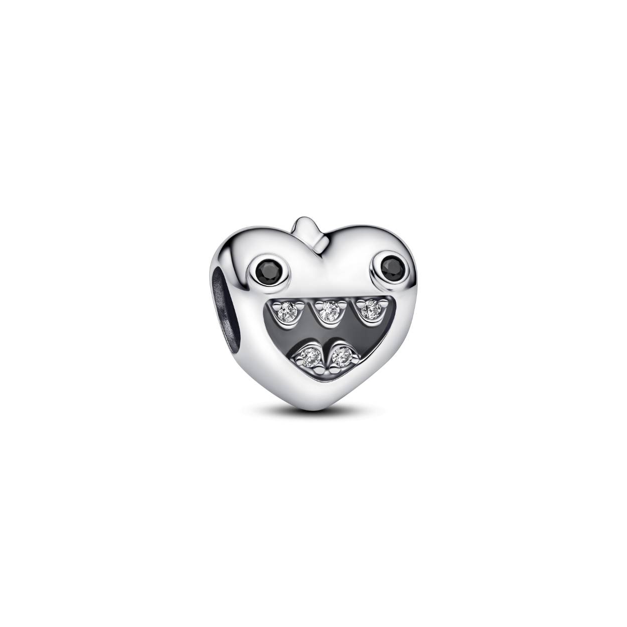 Zilveren mama's kleine monsters hart bedel