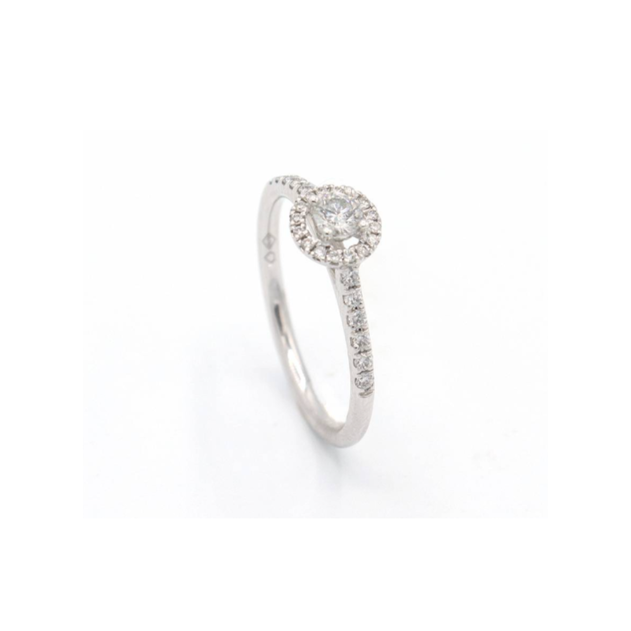 Ring in 18kt witgoud met briljanten 0.33ct 1.95gr