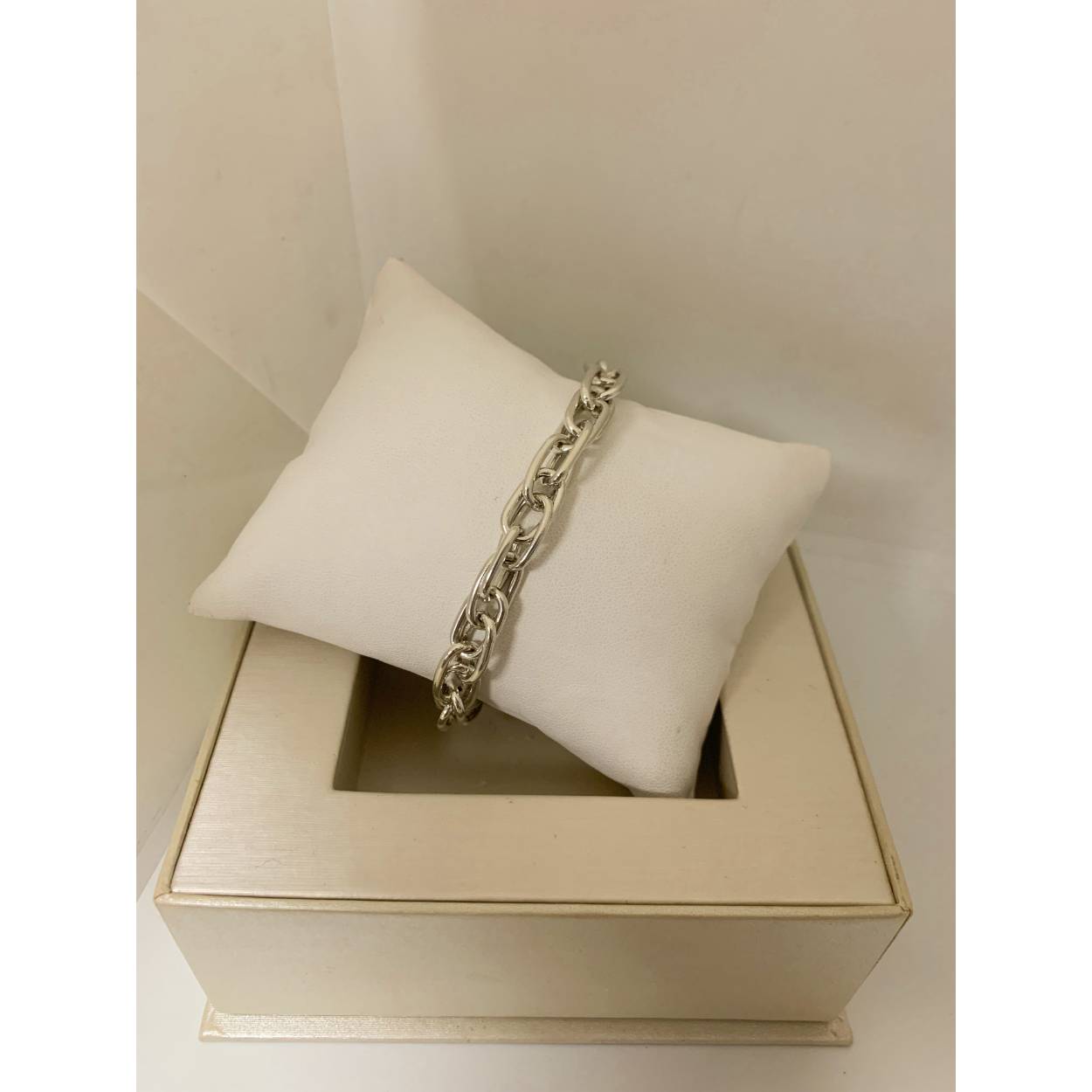 VINTAGE zilveren schakelarmband