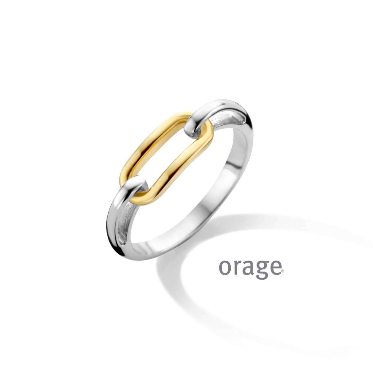 Bicolor (goud/zilverkleurige) ring van Orage
