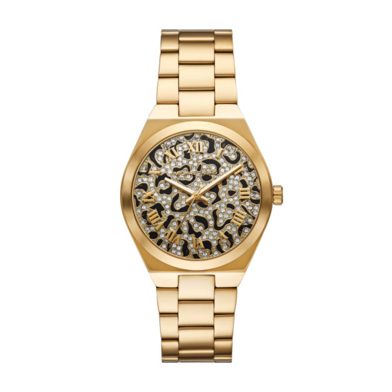 Goudkleurig Michael Kors horloge uit de LENNOX collectie.