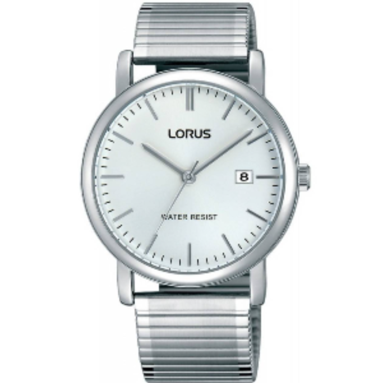 Herenhorloge met flexibele metalen band