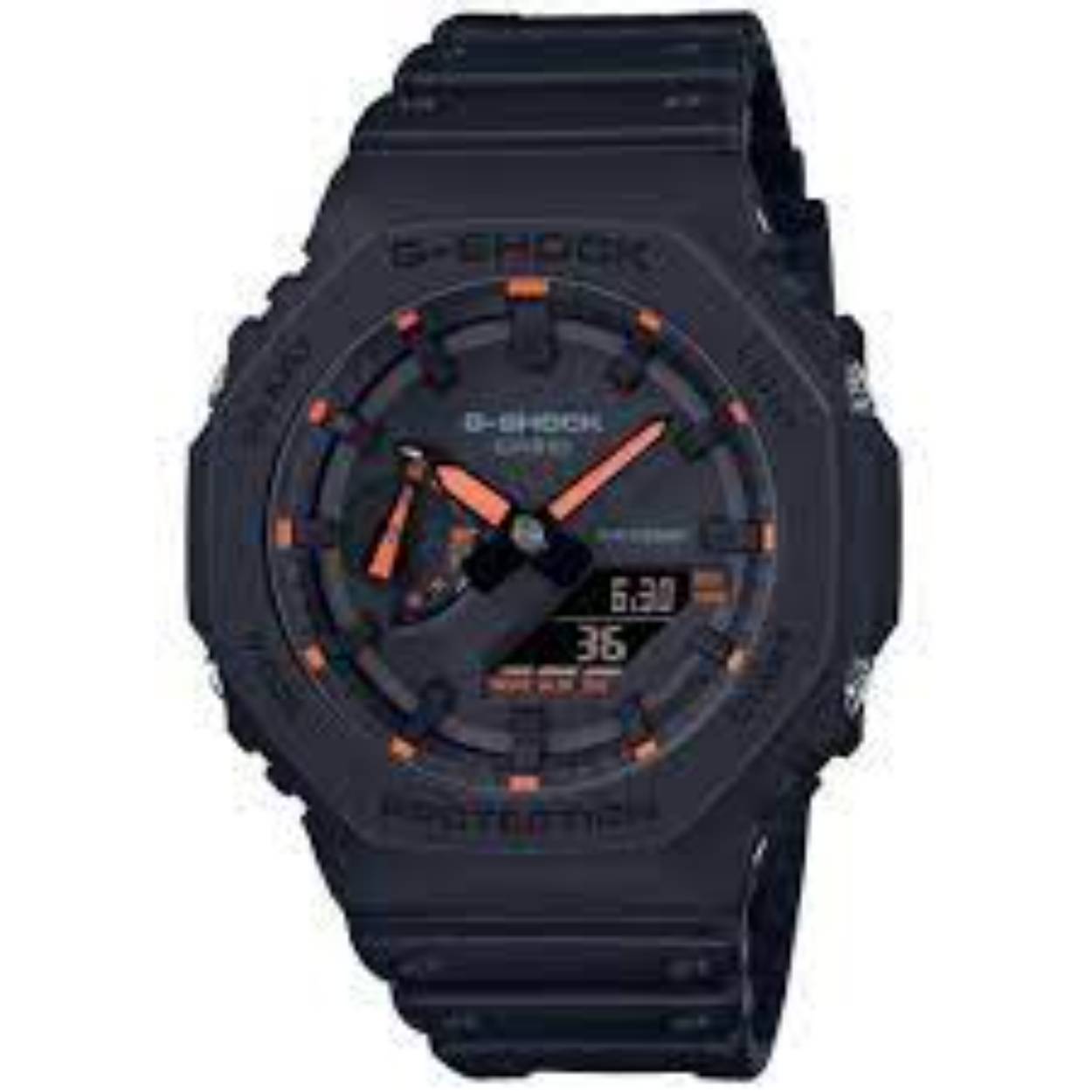 Dit G-Shock horloge heeft een kast gemaakt van Met carbon versterkt kunststof met een diameter van 45.4 mm en is voorzien van een Kunsthars band. In de kast bevindt zich een Casio kwaliteitsuurwerk en is afgewerkt met Mineraalglas.

Het horloge is 20ATM. Dit betekent dat het horloge geschikt is voor diepzeeduiken. Verder wordt het horloge geleverd met 2 jaar garantie.
