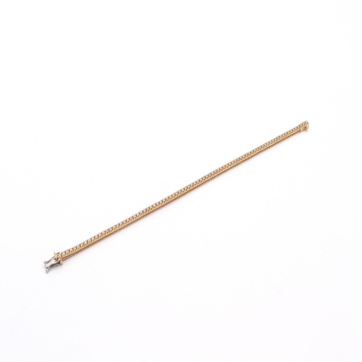 Roségouden tennisarmband 0.87ct