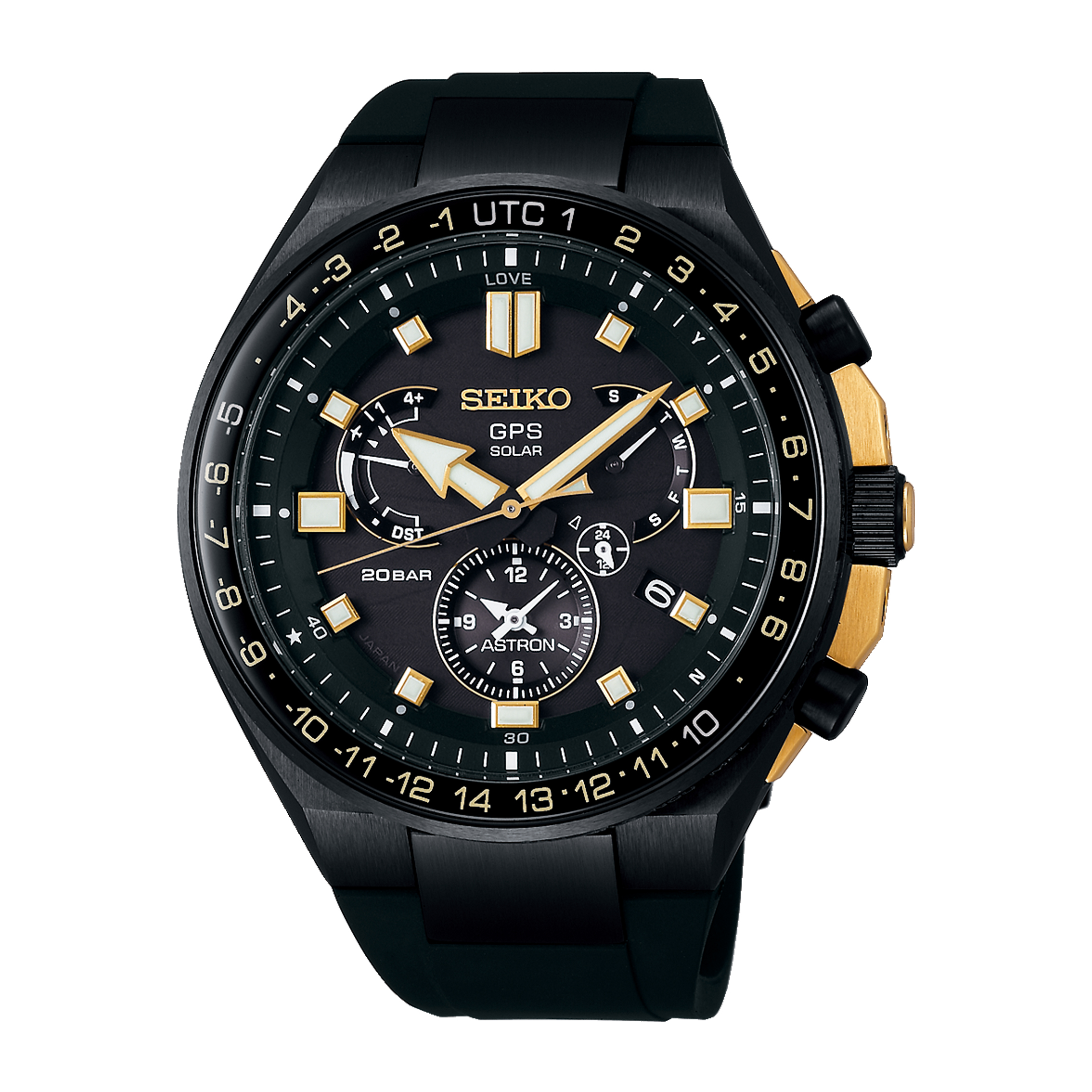 Seiko GPS Solar SSE174J1 Heren - 46.5mm