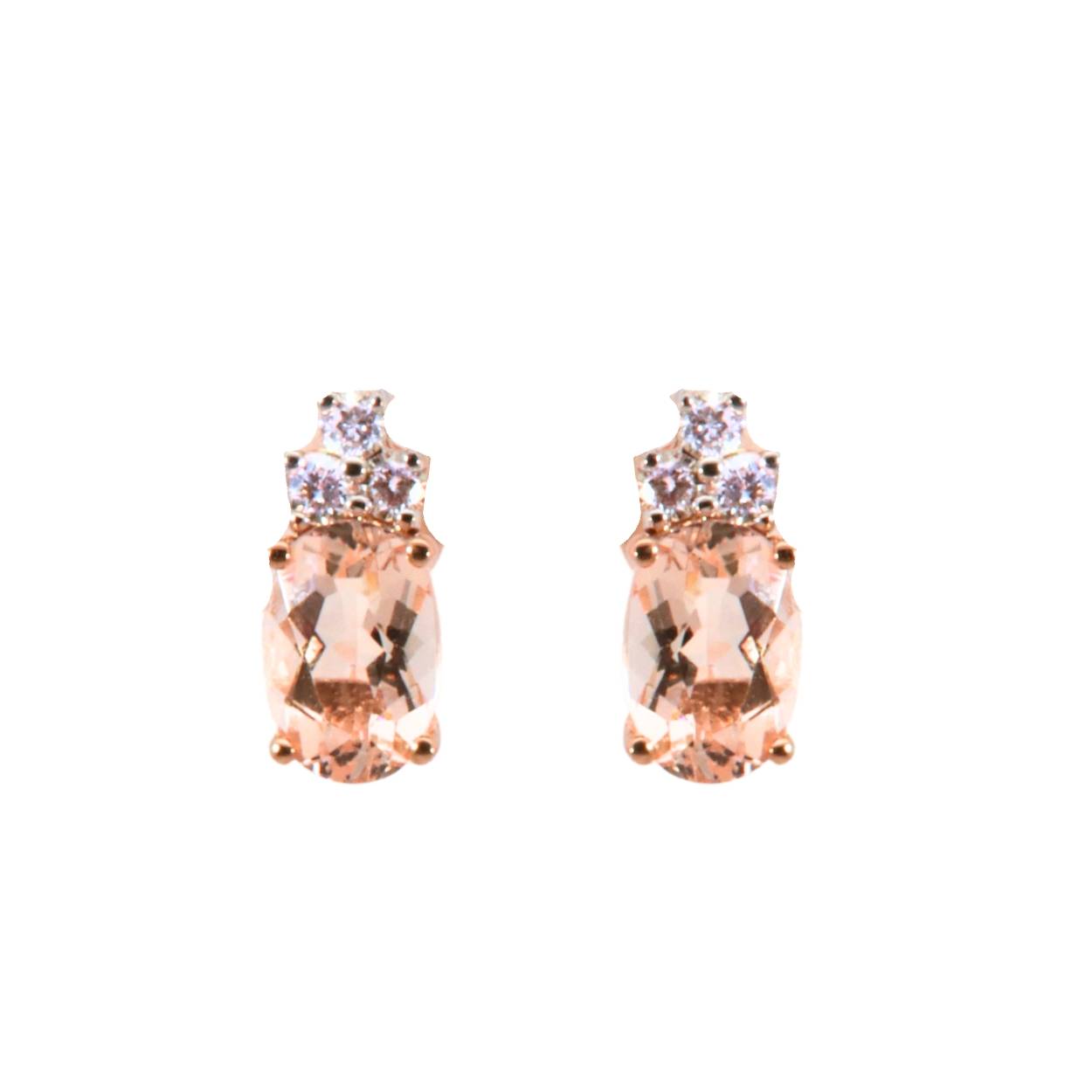 J&A 1970 oorbellen, 18 KT rosé goud