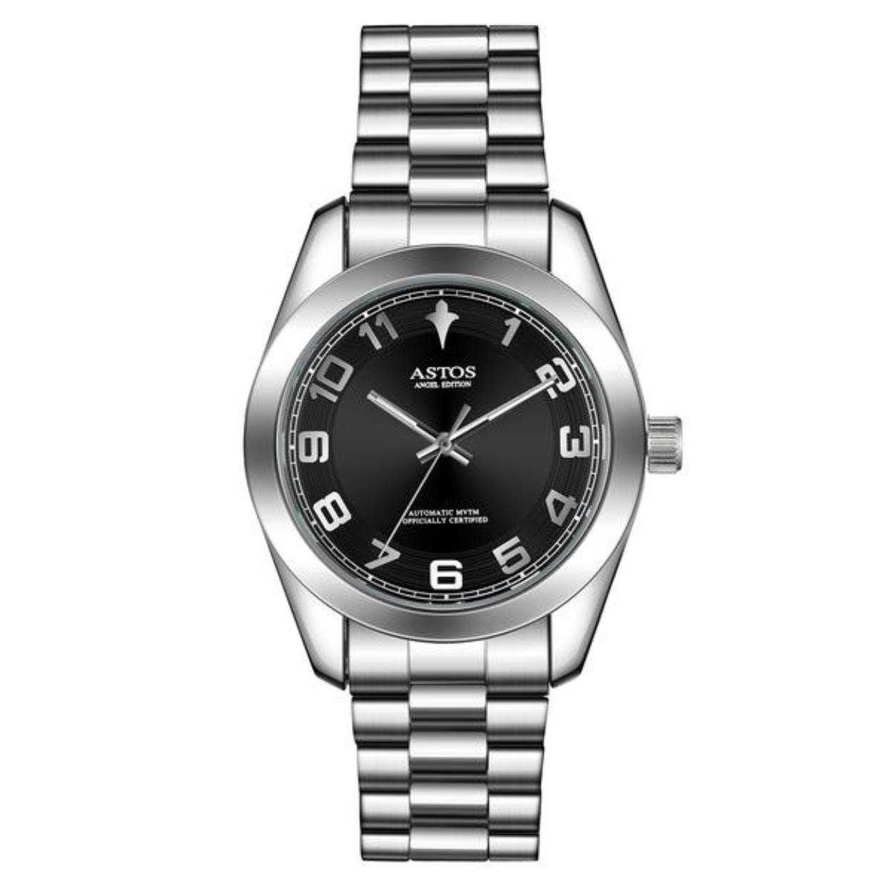 De meerlaagse constructie van de Angel collectie laat het ingewikkelde vakmanschap van het automatische uurwerk zien. In combinatie met zorgvuldig gecoördineerde materialen en afwerkingen geeft dit deze uurwerken een exclusieve esthetiek met een luxueuze uitstraling en uitzonderlijke prestaties.

Als u meer van uw horloge wilt, zowel qua stijl als qua prestaties, dan is de Angel-collectie iets voor u. De over-engineering constructie van het uurwerk, de wijzerplaat en de kast levert een slijtvast uurwerk op dat door alles heen kan. Tegelijkertijd blijft het ontwerp verfijnd en wordt er niet ingeleverd op de luxe uitstraling of het gevoel.