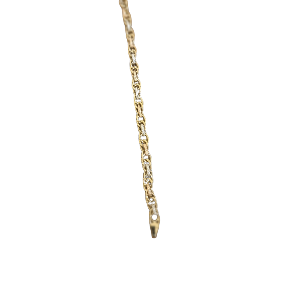14k gouden tricolor armband