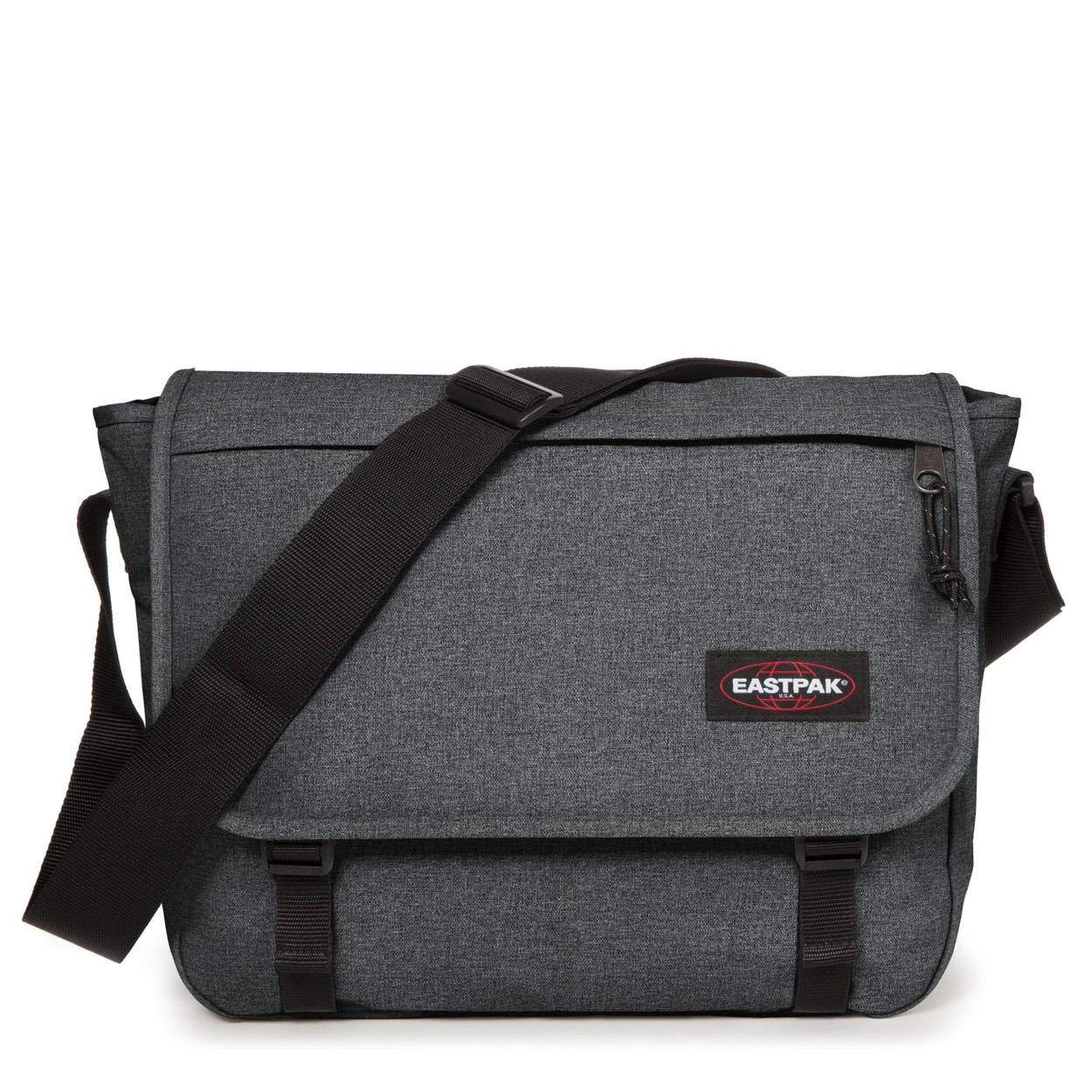 Eastpak Delegate Messenger – Black Denim
De Delegate Messenger is een lichtgewicht versie van de klassieke Eastpak tas, uitgevoerd in stijlvol Black Denim. Perfect voor dagelijks gebruik, werk of studie, met een comfortabele pasvorm en functioneel ontwerp.

Voorzien van een groot hoofdcompartiment met een extra voorvak voor snelle toegang tot je essentials. Binnenin vind je een gevoerd laptopvak, geschikt voor laptops tot 17 inch – ideaal om je apparatuur veilig mee te nemen.

De tas is gemaakt van een duurzame mix van 60% nylon en 40% polyester en uitgerust met een verstelbare, afneembare en gevoerde schouderband voor optimaal draagcomfort.

Afmetingen:
Hoogte: 30,5 cm
Breedte: 38,5 cm
Diepte: 13 cm

Een moderne klassieker met een licht karakter – alles wat je nodig hebt, zonder extra gewicht.