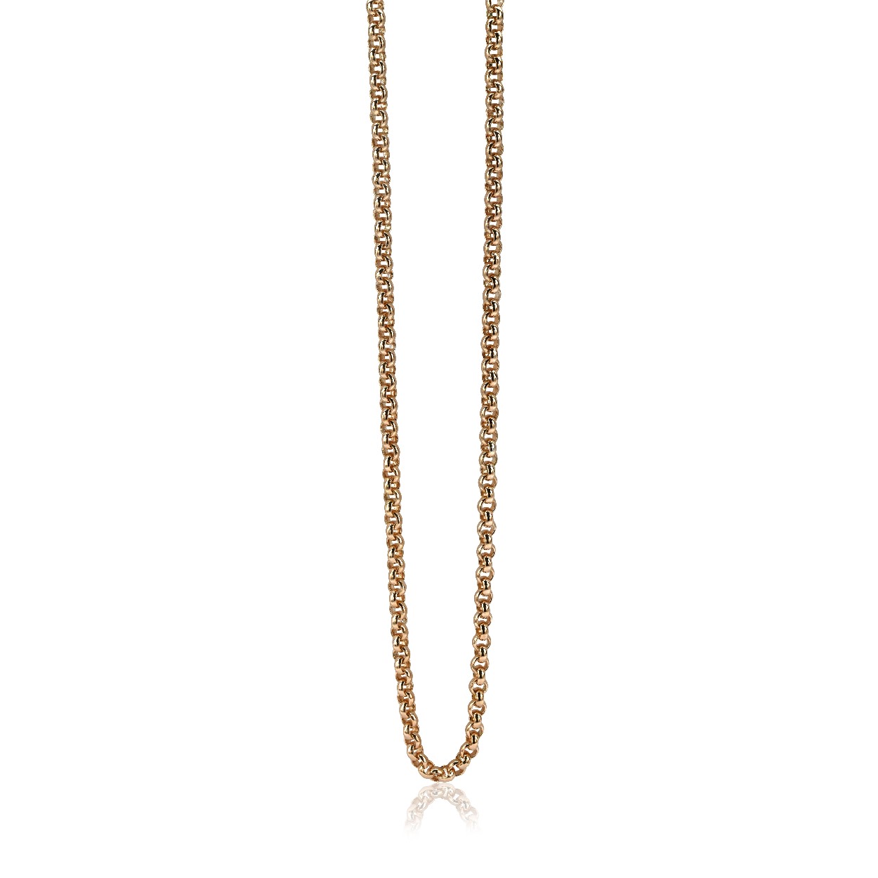 ZINZI zilveren anker ketting (1,4mm breed) in rosé verguld, lengte 60cm. Ideaal om je hanger aan te hangen. De ketting heeft een extra verlengstukje van 3 cm, zodat ook hiermee de lengte iets te variëren is. De verschillende lengte-kettingen zijn gemakkelijk met elkaar te combineren om je hals. Met herkenbaar Zinzi hartje bij de sluiting. Vervaardigd van eerste gehalte zilver (925) en extra rosé verguld.