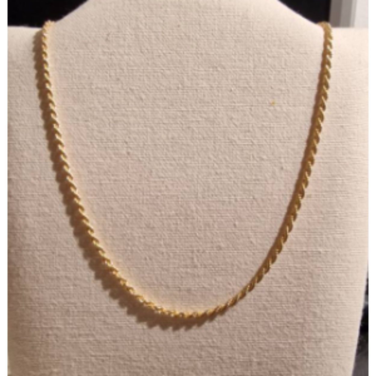 14k geelgoud koordcollier massief 45 cm