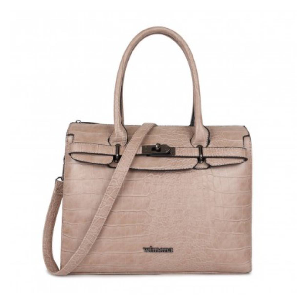 Serie: LIONA
Soort tas: Handtas
Materiaal: Imitatie leer
Schouderband: Ja
Buitenafmeting: 28,5X33,5X12 CM
Hoogte: 28,5 CM
Breedte: 33,5 CM
Diepte: 12 CM
Gewicht: 0,70 KG
Tabletvak Ja