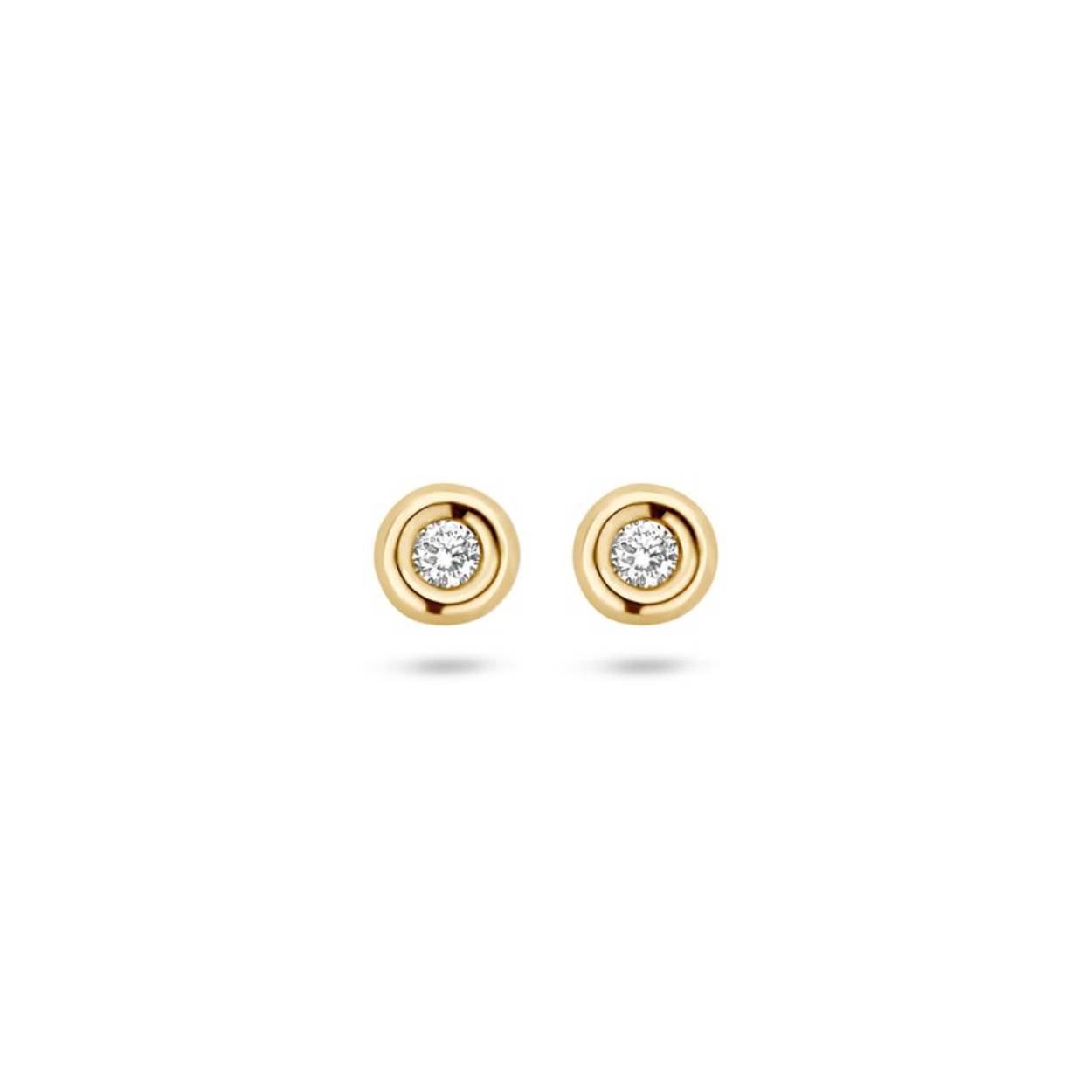 Blush Diamonds Oorknoppen 7628YDI  Geel Goud (14Krt.) met Diamant