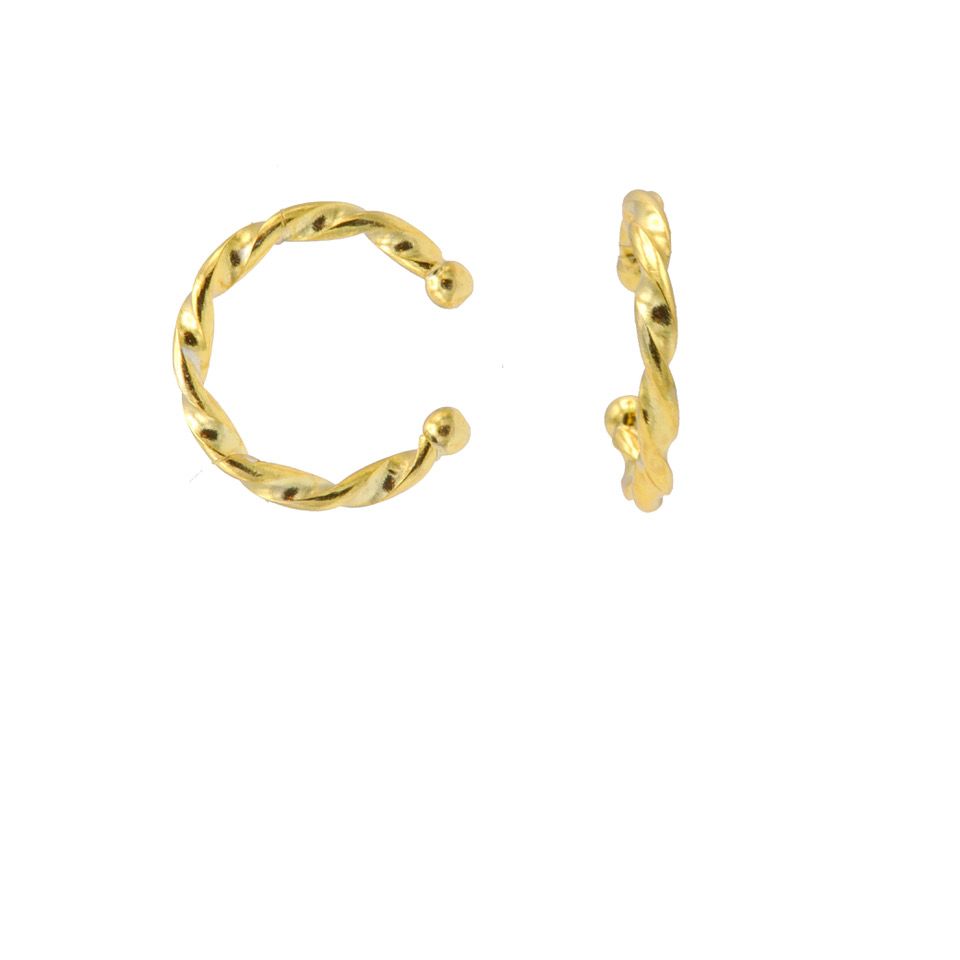 Karma Earcuff Plain Twister Loose Goldplated