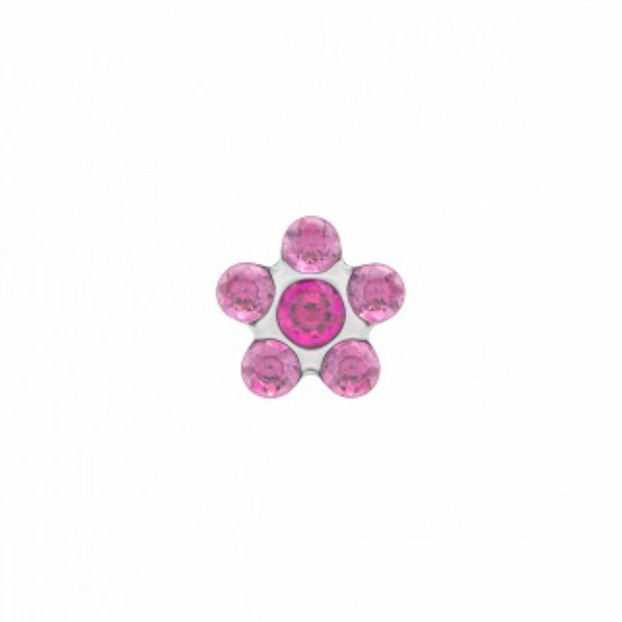 Studex 159, Daisy, Lichtroze & Roze, Chirurgisch staal, 5mm
