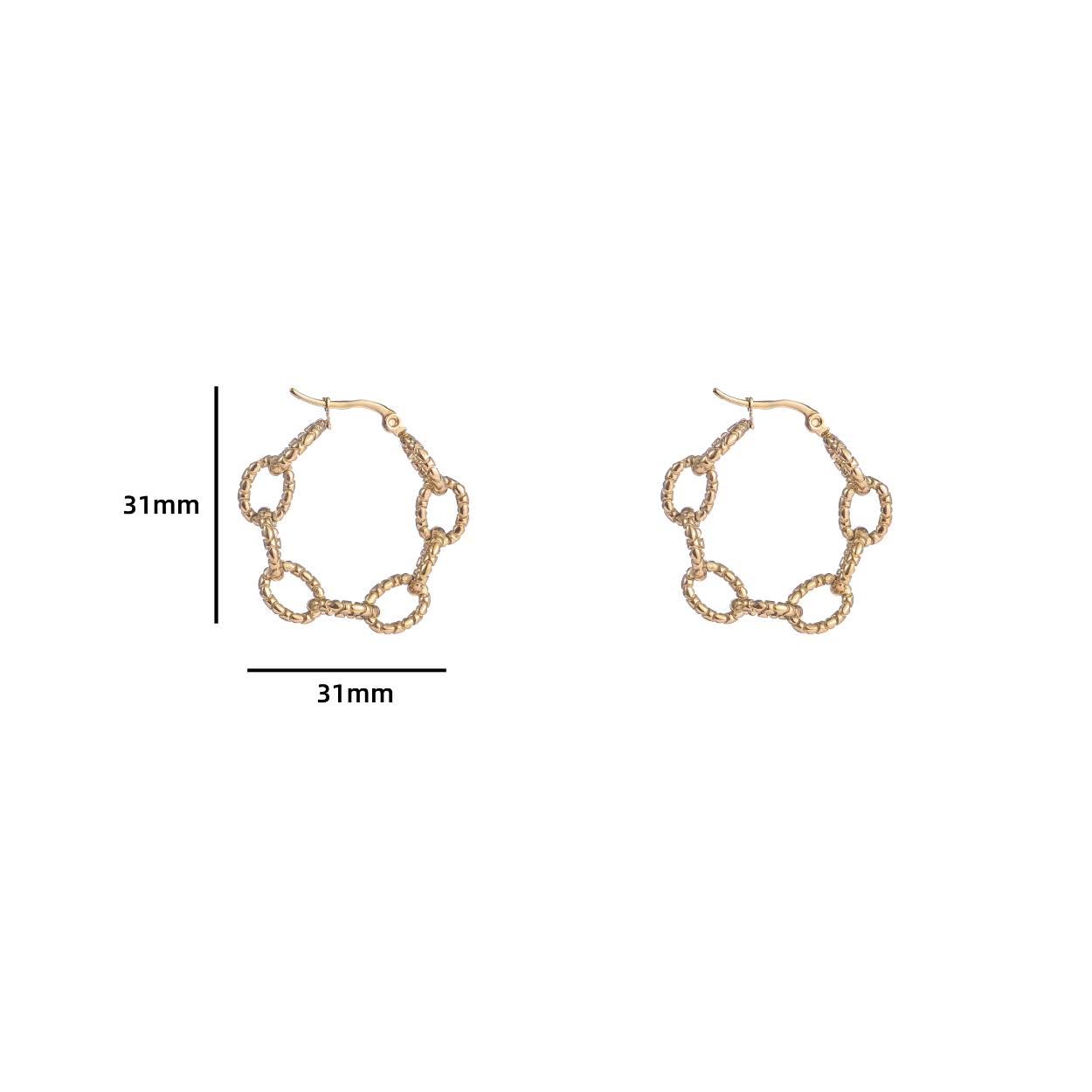 Open Chain Hoop - 14K
E4309-2