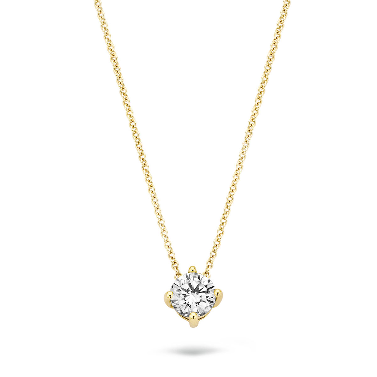 Blush Ketting 3057YZI -  Geel Goud (14Krt.) met Zirconia