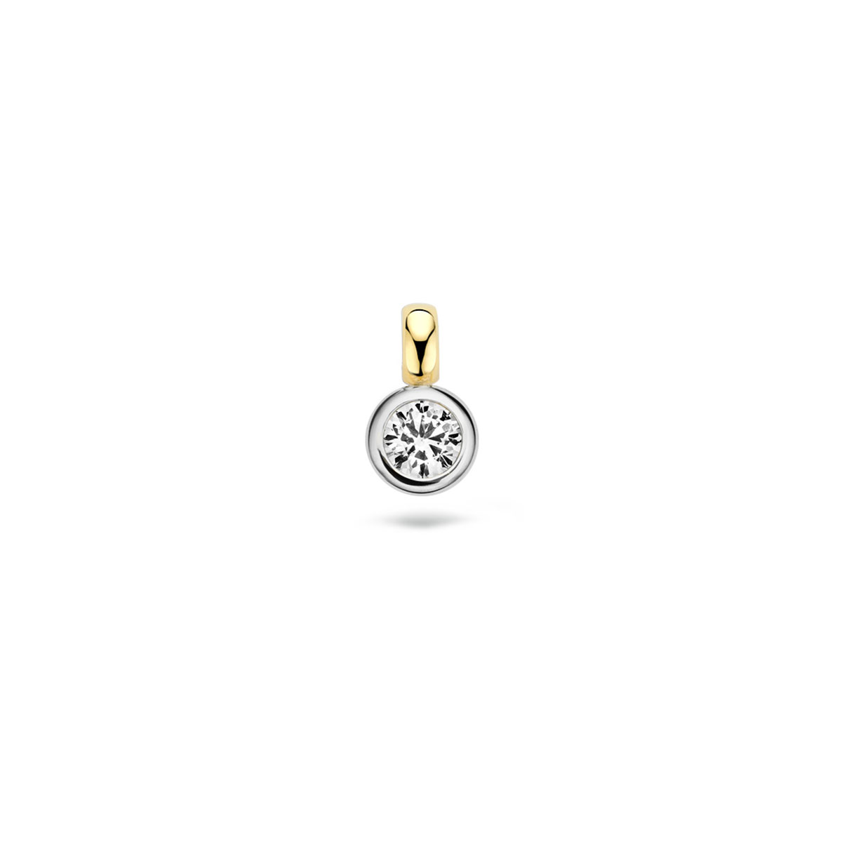 Blush Hanger 6067BZI -  Geel en Wit Goud (14Krt.) met Zirconia