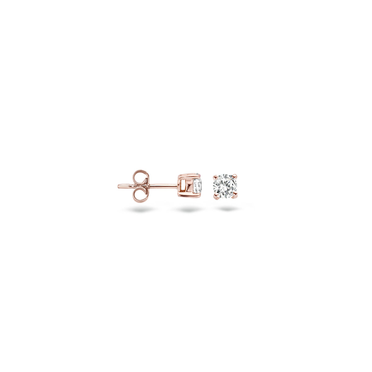 Blush Oorbellen 7128RZI in Rosé Goud (14Krt.) met Zirconia.