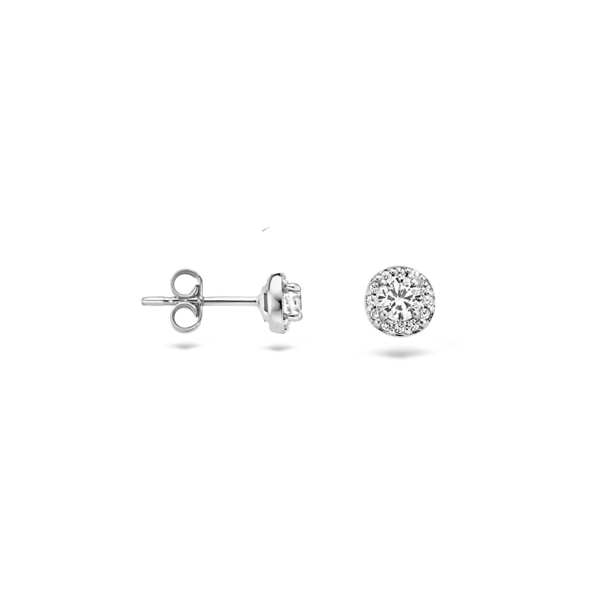 Blush Oorbellen 7132WZI -  Wit Goud (14Krt.) met Zirconia