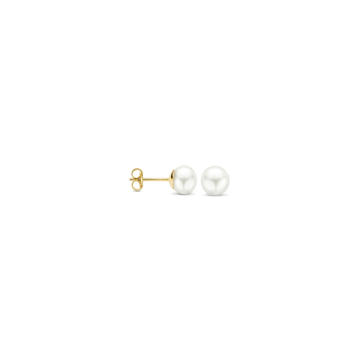 Blush Oorbellen 7136YPW -  Geel Goud (14Krt.) met Zoetwater Parel