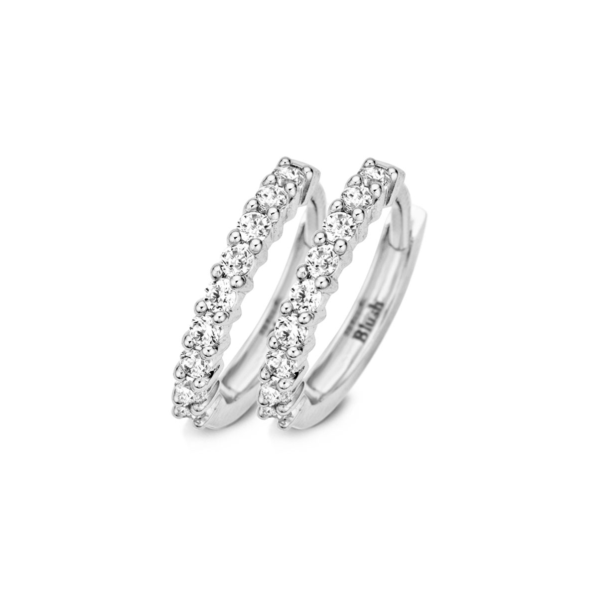 Blush Oorbellen 7166WZI in Wit Goud (14Krt.) met Zirconia.