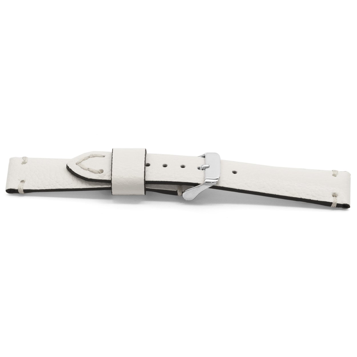 Wit lederen horlogeband met wit lederen lining en edelstalen gesp.
Kleur band: Wit
Band dikte: 4.5 – 2.0mm
Band lengte: 65/105 mm
Band breedte: 18×16 mm
Gesp: Edelstaal
Bekleding binnenband: Hoogwaardig wit leder
Gestikt: Ja, wit
Pushpin: Exclusief
Hypo allergisch: Nee
NFC Chip: Ja
EAN: 4780263512187