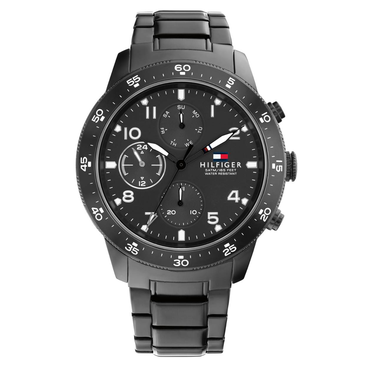 Dit Tommy Hilfiger Jimmy horloge heeft een roestvrijstalen kast met een diameter van 44mm en is voorzien van een metalen band. In de kast bevindt zich een kwaliteitsuurwerk en is afgewerkt met mineraalglas.

Het horloge is 5ATM. Dit betekent dat het horloge geschikt is voor douchen. Verder wordt het horloge geleverd met 2 jaar wereldwijde garantie.