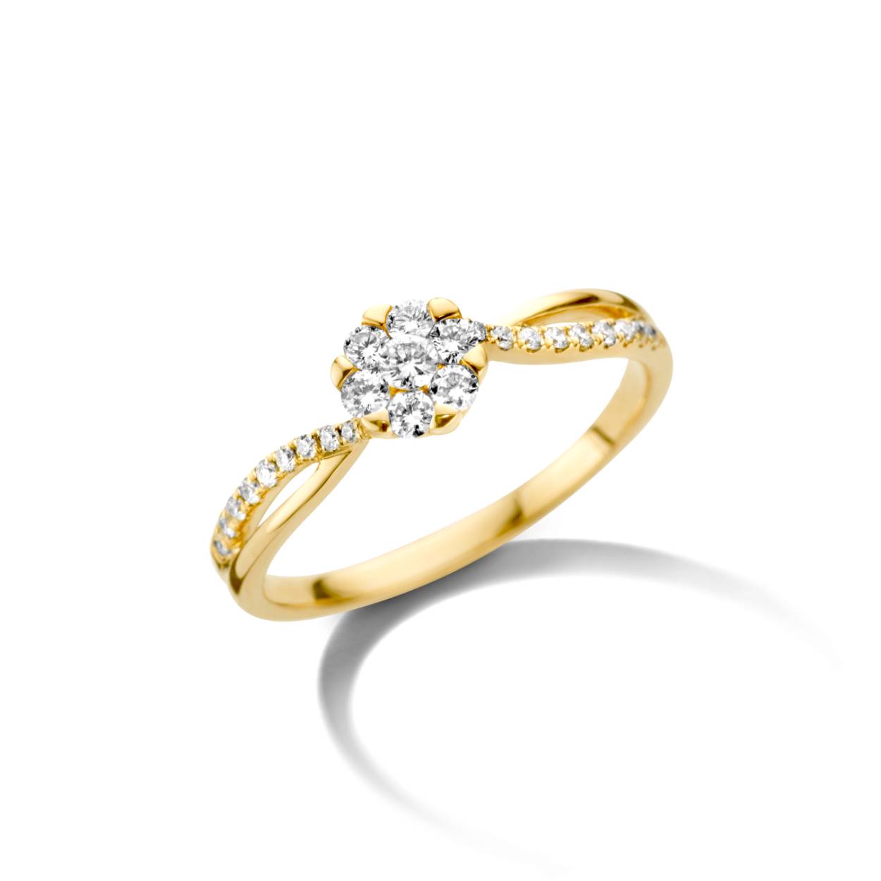 Ring GG 18 kt 0.29ct brilj